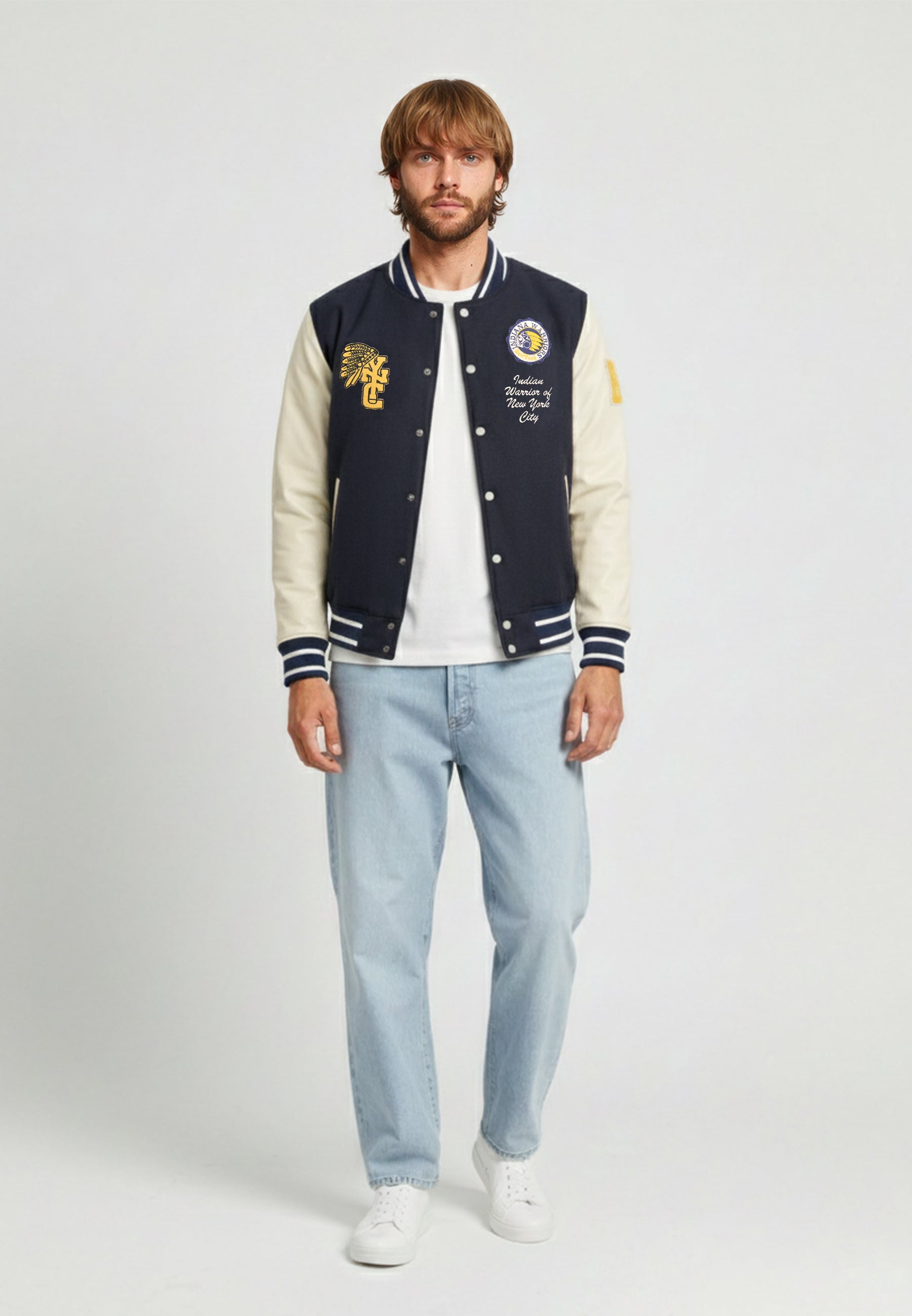 Navy/Ecru