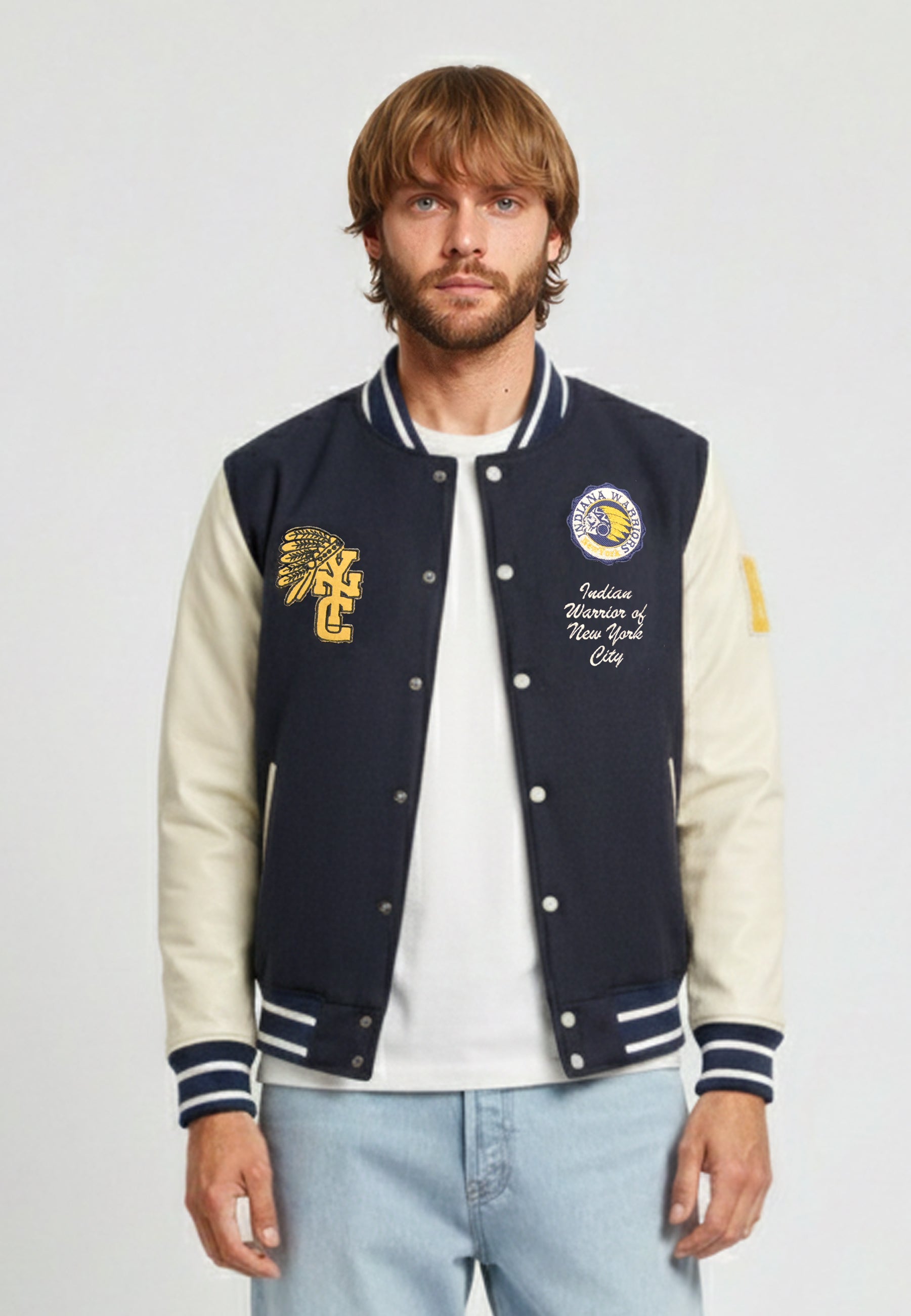 Navy/Ecru